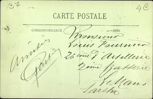 Ak Tours Indre et Loire, L'Avenue Grammont, Straßenbahnen