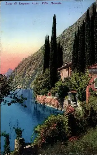 Ak Oria Valsolda Lago di Lugano Lombardia, Villa Brusati