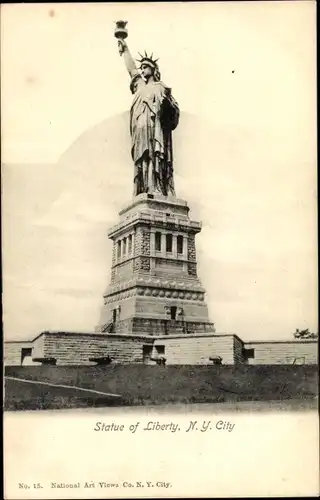 Ak New York City USA, Statue of Liberty, Freiheitsstatue