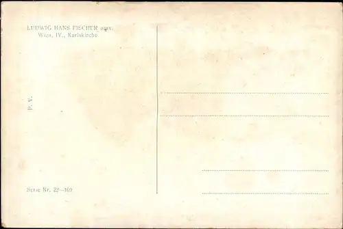 Künstler Ak Ludwig Hans Fischer, Wien 4 Wieden, Karlskirche
