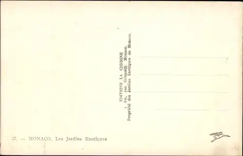 Ak Monaco, Les Jardins Exotiques