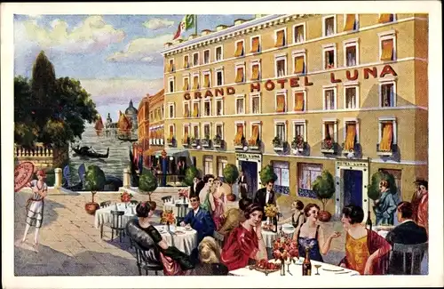 Ak Venezia Venedig Veneto, Grand Hotel Luna