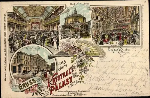 Litho Leipzig in Sachsen, Krystallpalast, Theatersaal, Alberthalle, Blauer Saal