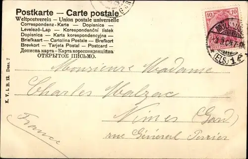 Ak Kind mit einer Fliege auf der Nase, Portrait