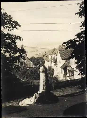 Foto Sankt Andreasberg Braunlage im Oberharz, Heldendenkmal, Straße, um 1920