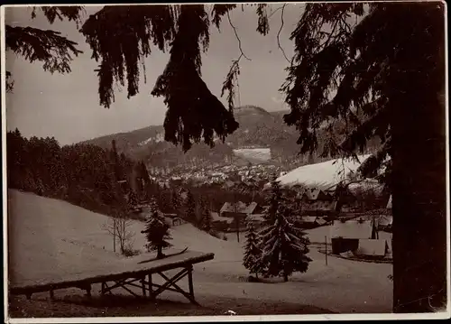 Foto Bad Grund im Harz, Winteransicht, um 1920