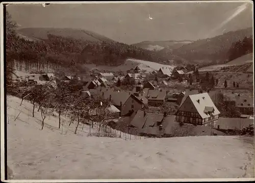 Foto Bad Grund im Harz, Winteransicht, um 1920