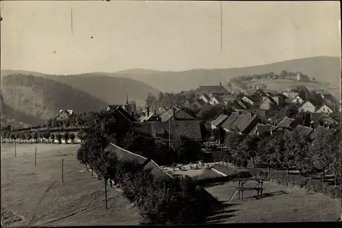 Foto Sankt Andreasberg Braunlage im Oberharz, Gesamtansicht, Kurhotel Schützenhaus, um 1920