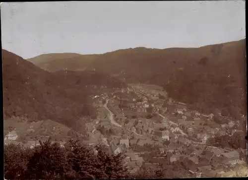 Foto Bad Lauterberg im Harz, Blick vom Hausberg, um 1920