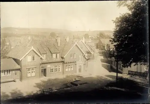 Foto Sankt Andreasberg Braunlage im Oberharz, Straßenpartie, um 1920