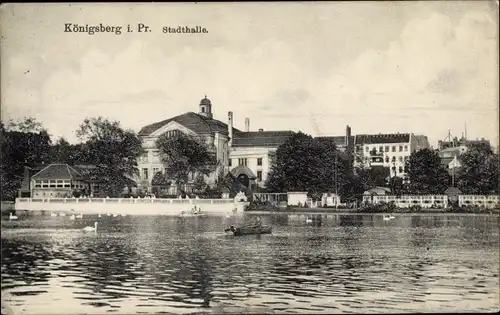 Ak Kaliningrad Königsberg Ostpreußen, Ansicht der Stadthalle