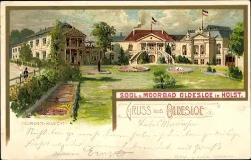 Litho Bad Oldesloe in Holstein, Sol und Moorbad, Vorderansicht