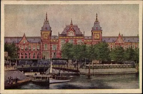 Künstler Ak Boordt, M. v., Amsterdam Nordholland Niederlande, Centraal Station