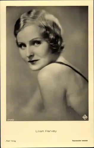 Ak Schauspielerin Lilian Harvey, Portrait, Ross Verlag 6734 2