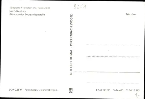 Ak Kriebstein Sachsen, Talsperre, Falkenhain, Blick von der Bootsanlegestelle, Boote