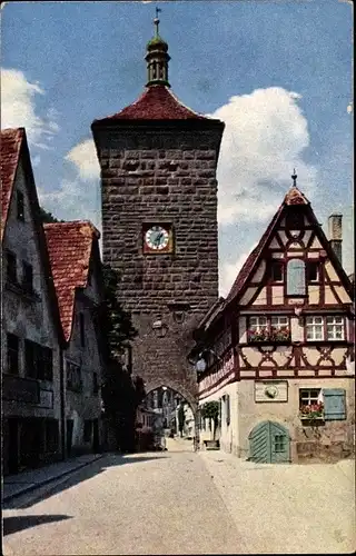 Ak Rothenburg ob der Tauber Mittelfranken, Siebersturm