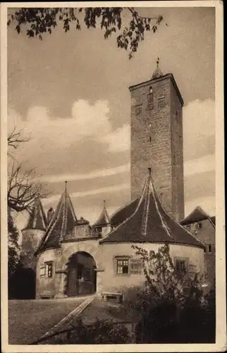 Ak Rothenburg ob der Tauber Mittelfranken, Burgtor