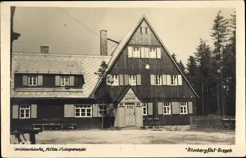 Ak Altenberg im Erzgebirge, Waldschänke Altes Raupennest