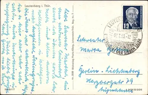 Ak Leutenberg in Thüringen, Gesamtansicht