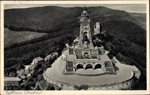 Ak Steinthaleben Kyffhäuserland in Thüringen, Kyffhäuser, Kaiser Wilhelm Denkmal