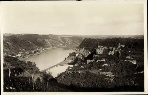 Ak Sankt Goar am Rhein, Gesamtansicht