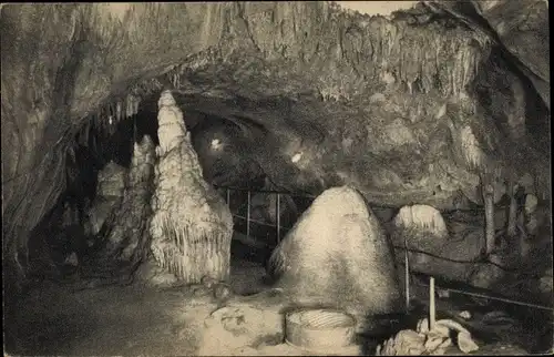 Ak Grüne Iserlohn im Märkischen Kreis, Dechenhöhle, Kristallgrotte