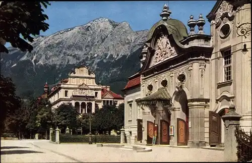 Ak Bad Reichenhall in Oberbayern, Kurhaus mit Café Flora