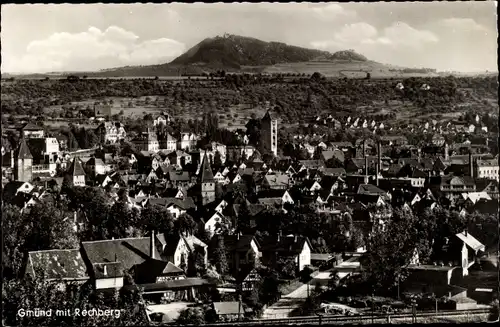 Ak Rechberg Schwäbisch Gmünd im Ostalbkreis, Panorama