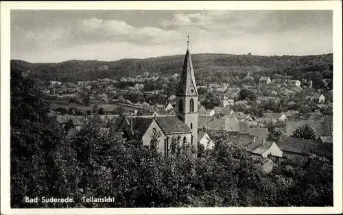 Ak Bad Suderode Quedlinburg im Harz, Teilansicht, Kirche