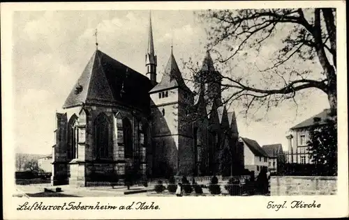 Ak Bad Sobernheim an der Nahe, Evangelische Kirche