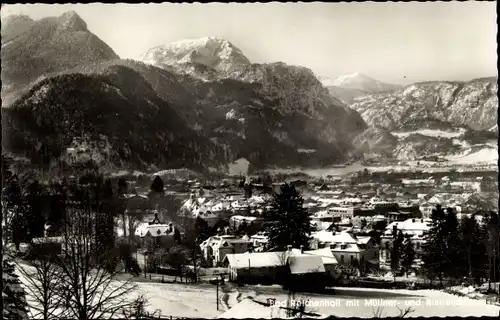 Ak Bad Reichenhall in Oberbayern, Panorama mit Müllner, Winter