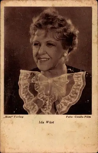 Ak Schauspielerin Ida Wüst, Portrait