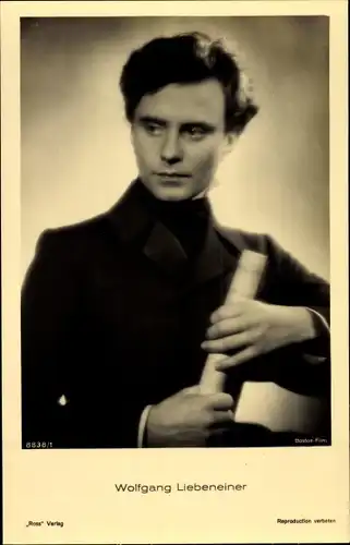 Ak Schauspieler Wolfgang Liebeneiner, Portrait, Ross Verlag 8838 1