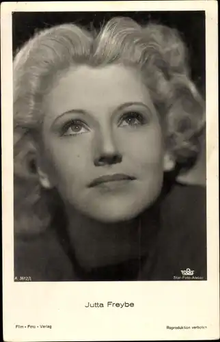 Ak Schauspielerin Jutta Freybe, Portrait