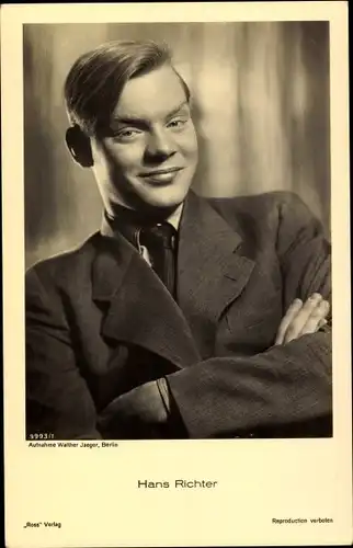 Ak Schauspieler Hans Richter, Portrait