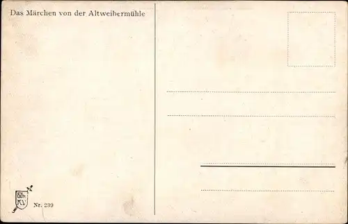 Künstler Ak Boettcher, Hans, Altweibermühle, Ein Sprung und du bist jung