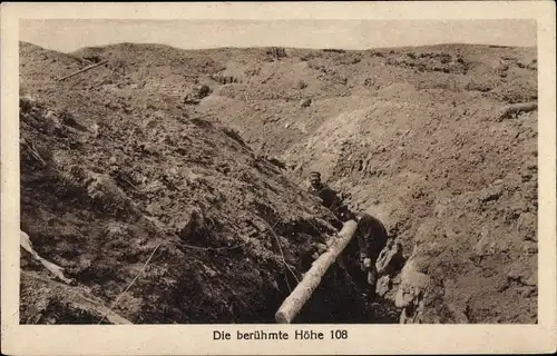 Ak Die berühmte Höhe 108, Schützengraben, Soldat, I. WK