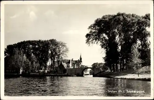 Ak Sloten Friesland Niederlande, Snekerpoort