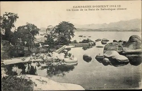 Ak Saloniki Thessaloniki Griechenland, Un Coin de la Baie de Salonique