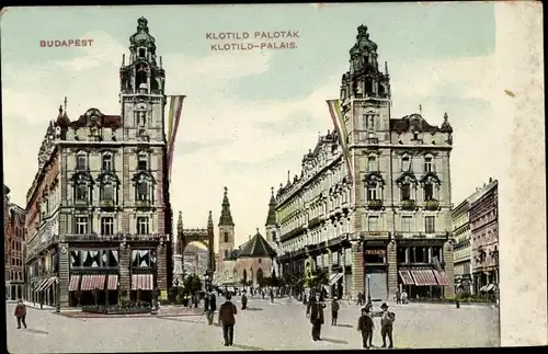 Ak Budapest Ungarn, Klotild Palotak, Klotild Palais