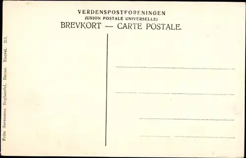 Ak Christiansø Dänemark, Blick auf den Ort