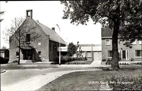 Ak Ulrum Groningen Niederlande, Geref. Kerk, Asingastraat