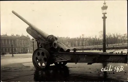 Foto Ak Frankreich, Geschütz, Flak