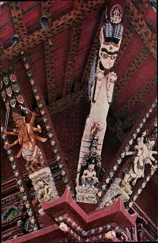 Ak Kathmandu Nepal, Supporting Wooden struts in one of the temple