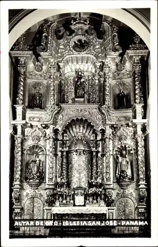 Foto Ak Panama, Altar de Oro, Iglesia San Jose