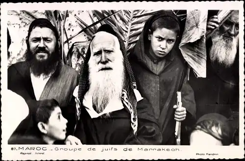 Judaika Ak Marrakesch Marokko, Groupe de juifs