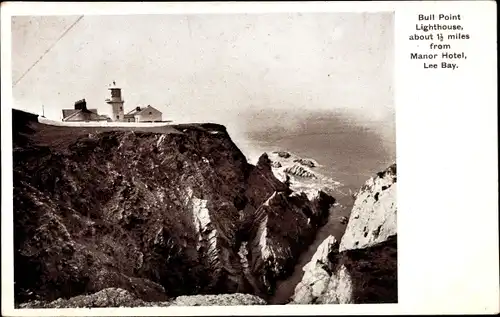 Ak Lee Bay Devon England, Bull Point Lighthouse