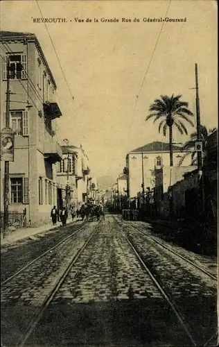 Ak Beirut Beyrouth Libanon, Grande Rue du General Gouraud