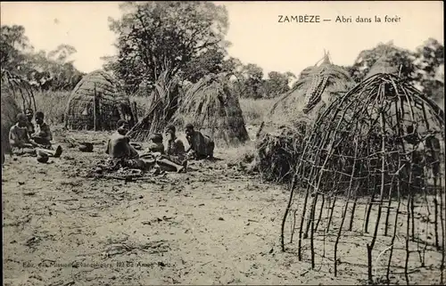 Ak Sambia, Zambeze, Abri dans la foret