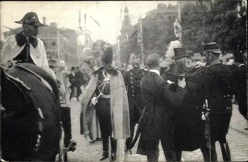 Ak Bern Stadt Schweiz, Besuch Kaiser Wilhelm II, 1912